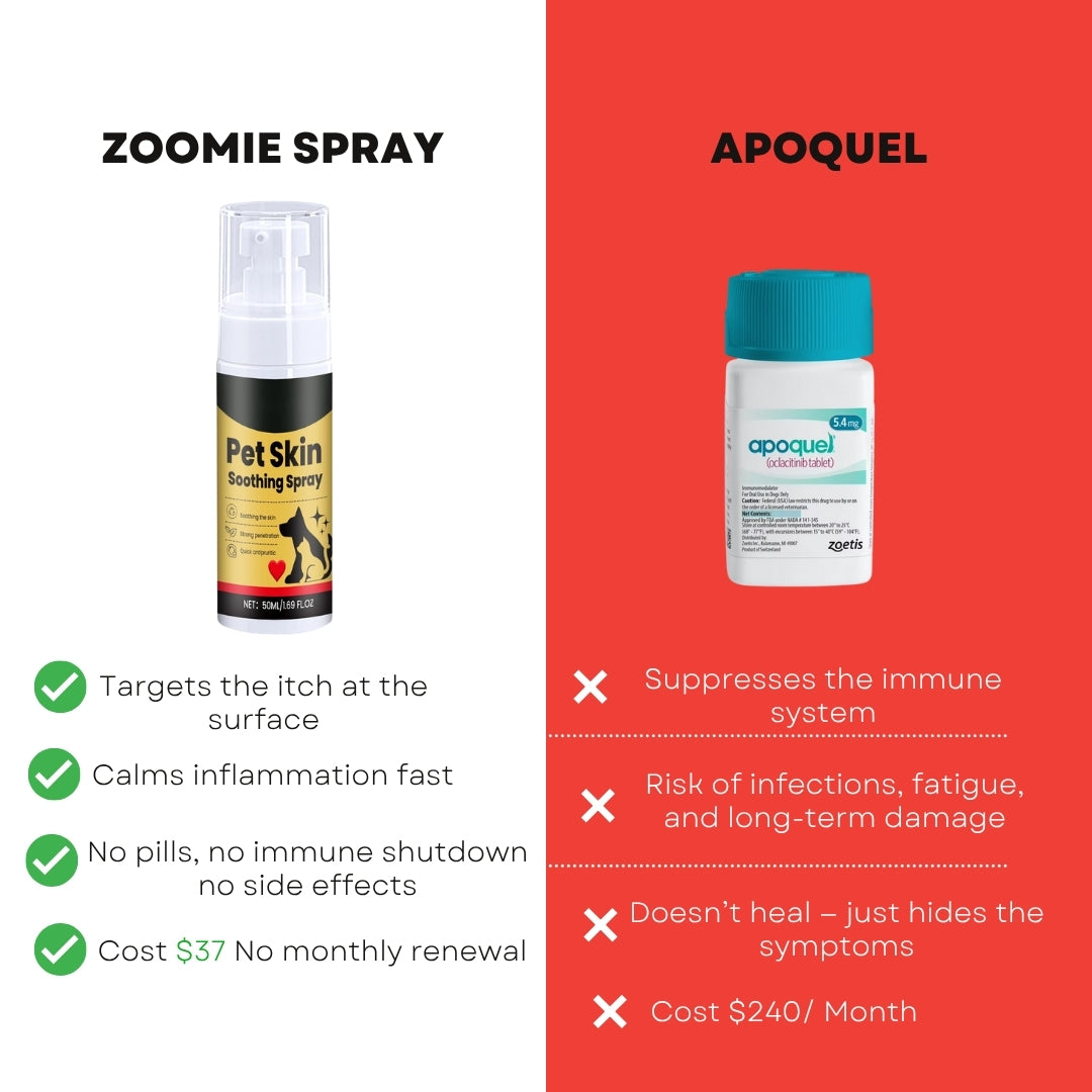 Vet-backed skin relief spray