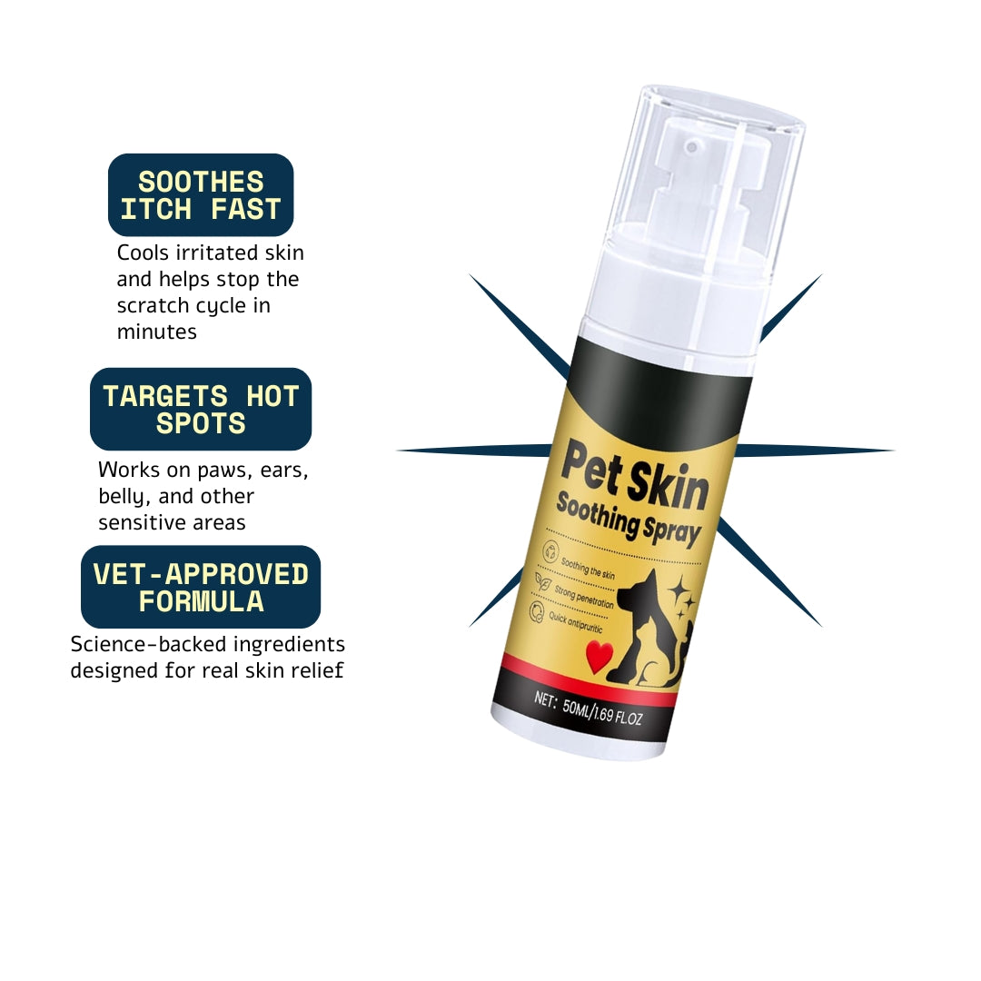 Vet-backed skin relief spray