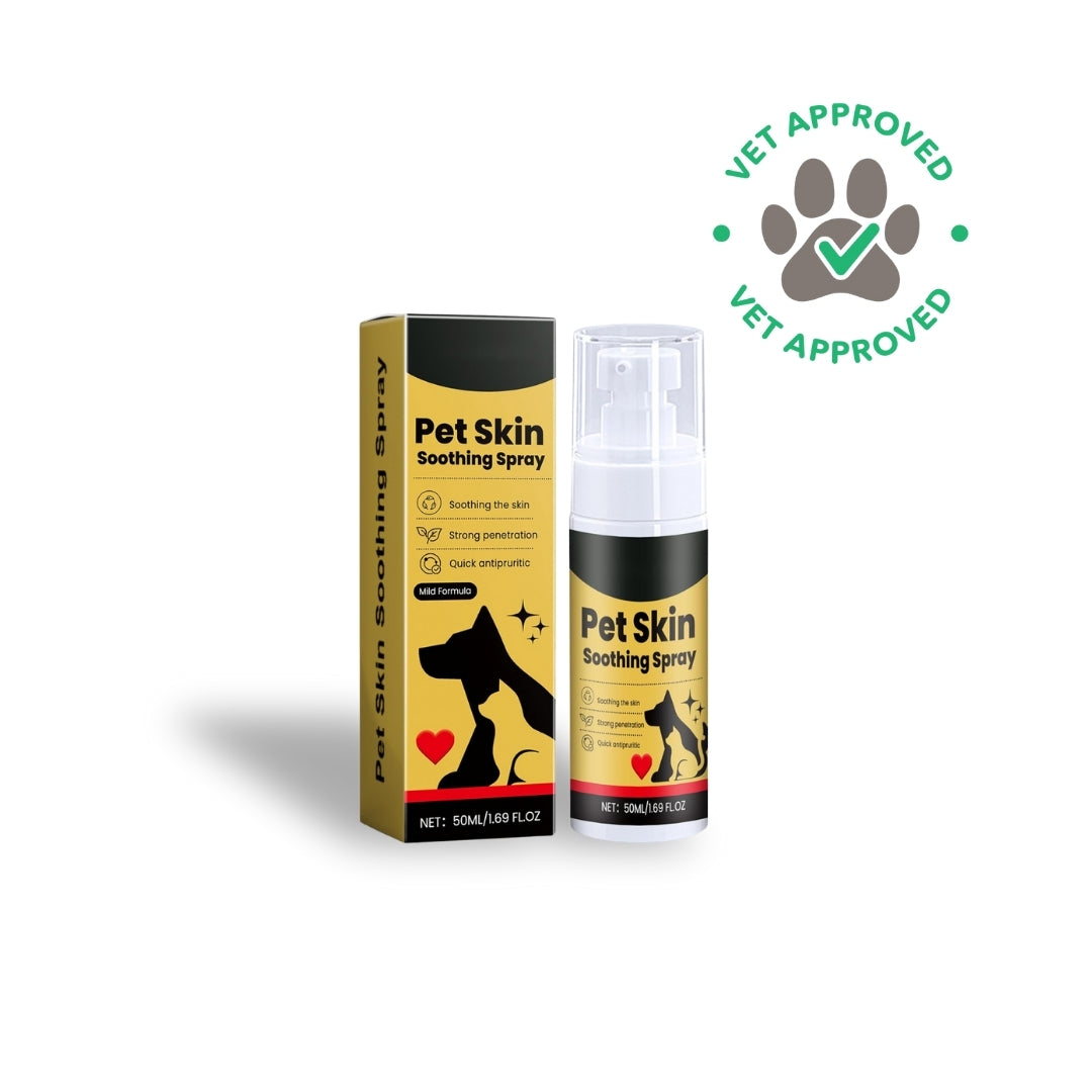 Vet-backed skin relief spray