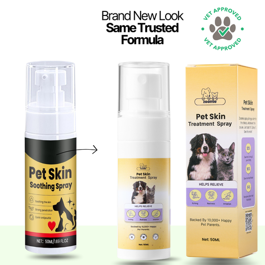 Vet-backed skin relief spray