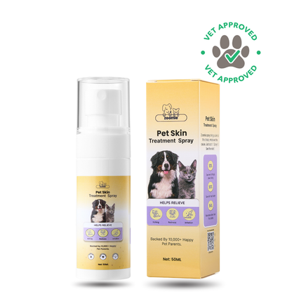 Vet backed skin relief spray